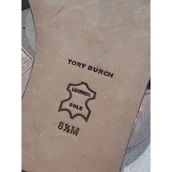 TORY BURCH Women's Capri Leather Flip Flop Sandals SIZE 8.5 NEW - Picture 7 of 7